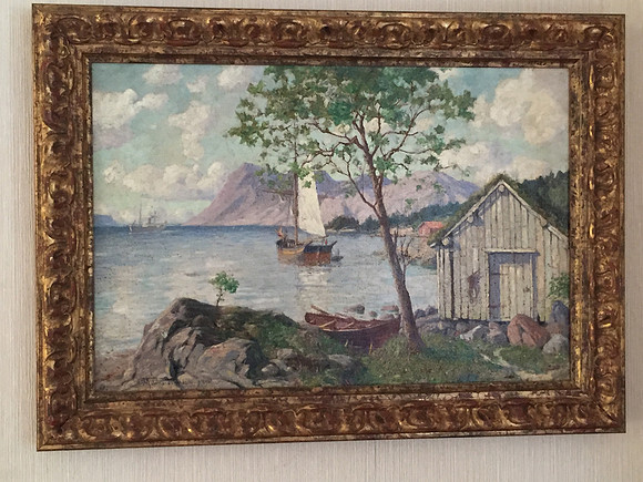 Sørlandsidyll,sign.Hjalmar Johansen