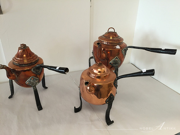 Kobber kaffekjeler 17-1800 tallet
